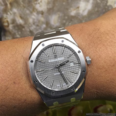 audemars piguet royal oak grey dial price|audemars piguet royal oak movement.